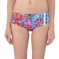 Mid-Waist Bikini Bottoms 