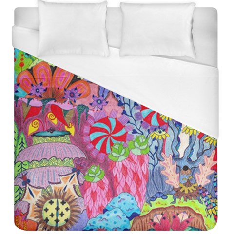 Cabbage Flower Abstract Duvet Cover (King Size) from ArtsNow.com