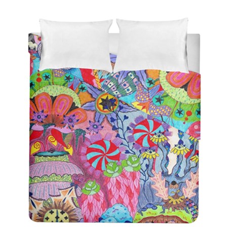 Cabbage Flower Abstract Duvet Cover Double Side (Full/ Double Size) from ArtsNow.com