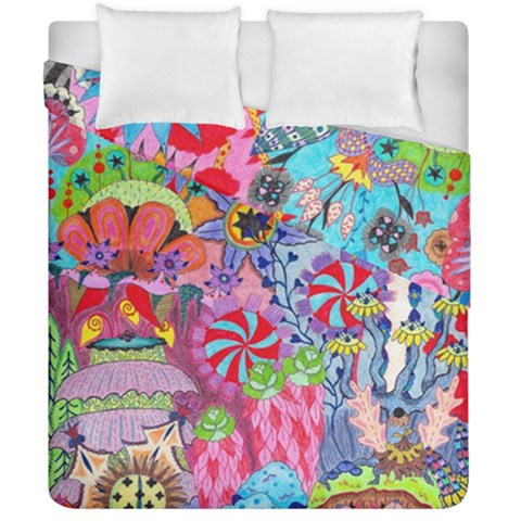 Cabbage Flower Abstract Duvet Cover Double Side (California King Size) from ArtsNow.com