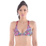 Cabbage Flower Abstract Plunge Bikini Top