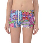 Cabbage Flower Abstract Reversible Boyleg Bikini Bottoms