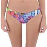 Cabbage Flower Abstract Reversible Hipster Bikini Bottoms