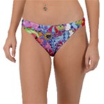 Cabbage Flower Abstract Band Bikini Bottoms