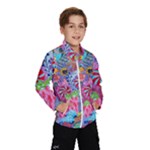 Cabbage Flower Abstract Kids  Windbreaker