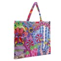 Zipper Large Tote Bag 