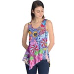 Cabbage Flower Abstract Sleeveless Tunic