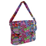 Cabbage Flower Abstract Buckle Messenger Bag