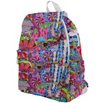 Cabbage Flower Abstract Top Flap Backpack