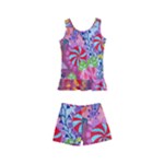 Cabbage Flower Abstract Kids  Boyleg Swimsuit