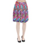 Cabbage Flower Abstract Pleated Skirt