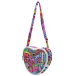 Cabbage Flower Abstract Heart Shoulder Bag