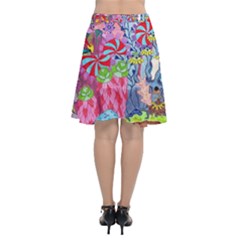 Chiffon Wrap Front Skirt 