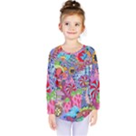 Cabbage Flower Abstract Kids  Long Sleeve T-Shirt