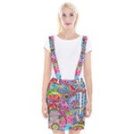 Cabbage Flower Abstract Braces Suspender Skirt