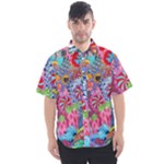 Cabbage Flower Abstract Men s Short Sleeve Shirt