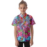 Cabbage Flower Abstract Kids  Short Sleeve Shirt