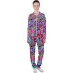 Cabbage Flower Abstract Casual Jacket and Pants Set