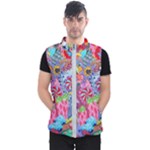 Cabbage Flower Abstract Men s Puffer Vest