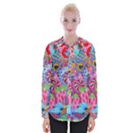 Cabbage Flower Abstract Womens Long Sleeve Shirt