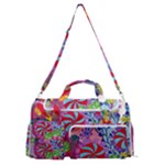 Cabbage Flower Abstract Sports Gym Duffle Bag with Shoe Compartment