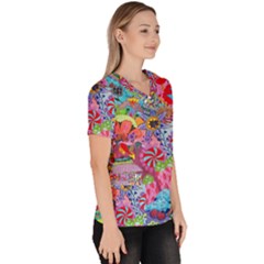 Women s V-Neck Scrub Top 