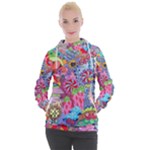 Cabbage Flower Abstract Women s Hooded Pullover