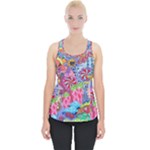 Cabbage Flower Abstract Piece Up Tank Top