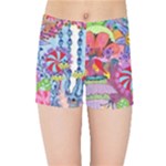 Cabbage Flower Abstract Kids  Sports Shorts