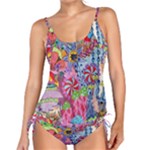 Cabbage Flower Abstract Tankini Set