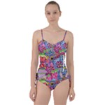 Cabbage Flower Abstract Sweetheart Tankini Set