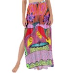 Cabbage Flower Abstract Maxi Chiffon Tie-Up Sarong