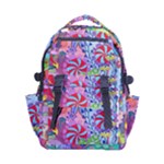 Cabbage Flower Abstract Carry-on Double Buckle Travel Backpack