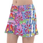 Cabbage Flower Abstract Classic Tennis Skirt