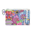 Cabbage Flower Abstract Canvas Cosmetic Bag (Medium)