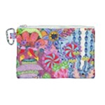 Cabbage Flower Abstract Canvas Cosmetic Bag (Large)