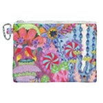 Cabbage Flower Abstract Canvas Cosmetic Bag (XL)