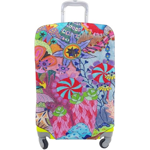 Cabbage Flower Abstract Luggage Cover (Large) from ArtsNow.com