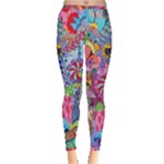 Cabbage Flower Abstract Inside Out Leggings