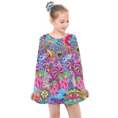 Kids  Long Sleeve Dress 