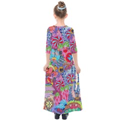 Kids  Quarter Sleeve Maxi Dress 