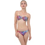 Cabbage Flower Abstract Classic Bandeau Bikini Set