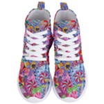 Cabbage Flower Abstract Women s Lightweight High Top Sneakers