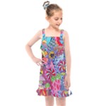 Cabbage Flower Abstract Kids  Overall Dress