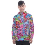 Cabbage Flower Abstract Men s Front Pocket Pullover Windbreaker