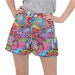 Cabbage Flower Abstract Women s Ripstop Shorts