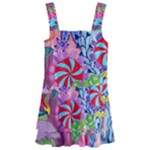 Cabbage Flower Abstract Kids  Layered Skirt Swimsuit