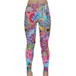 Cabbage Flower Abstract Lightweight Velour Classic Yoga Leggings