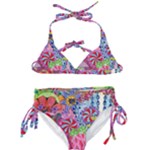 Cabbage Flower Abstract Kids  Classic Bikini Set