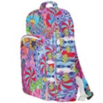 Cabbage Flower Abstract Double Compartment Backpack